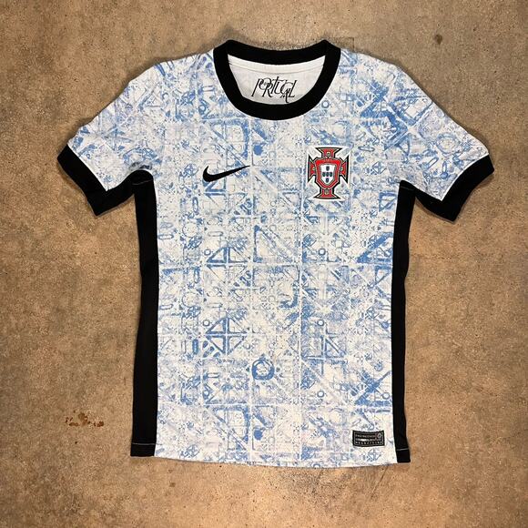 Nike Portugal Away Stadium Blue Jersey Men's Size Small - Picture 1 of 8